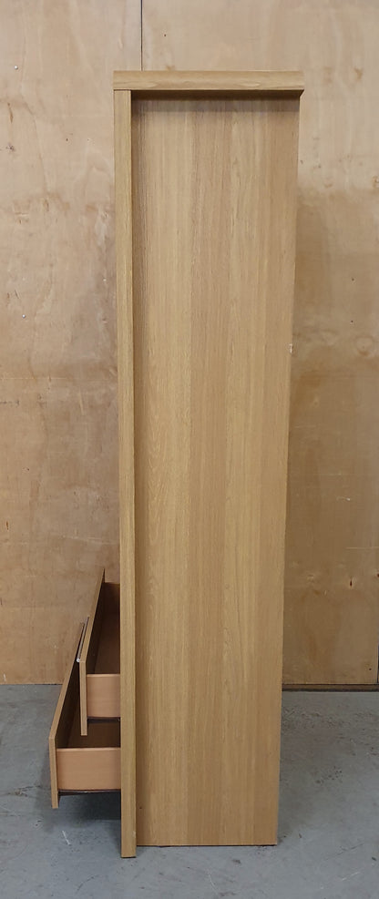 Large Tall Wood Bookcase with 2 Bottom Drawers - EL104912