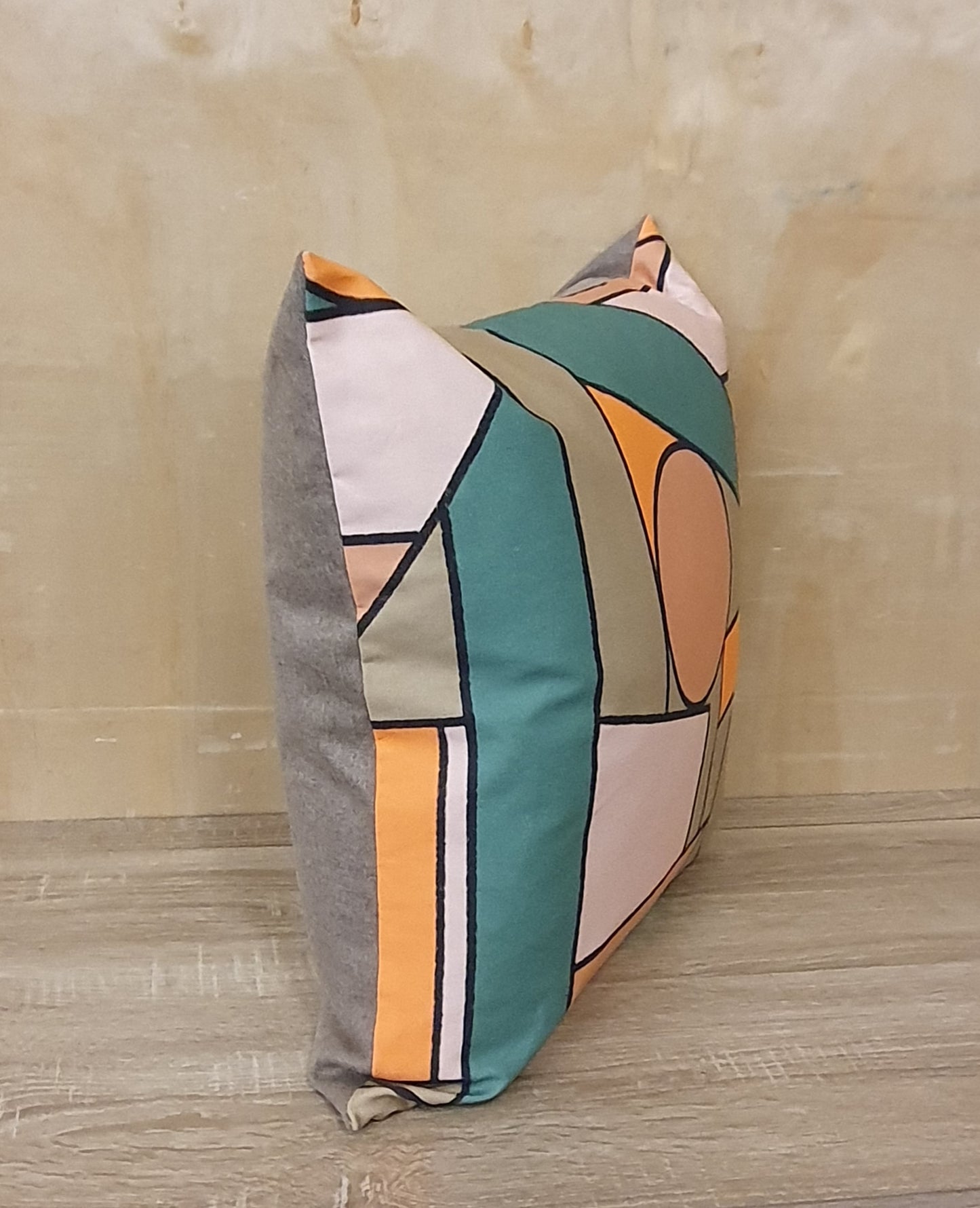 EmeldaMade "The Geometric Series - Orange" Cushion -11024-02