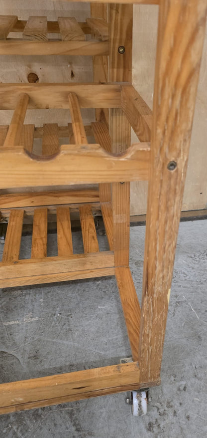 Wood Kitchen Trolly with Drawers and Shelving - 104731