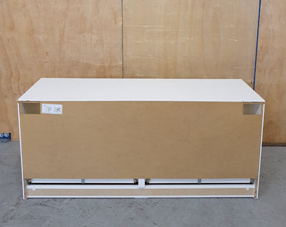 IKEA BRIMNES White TV Stand with 2 Deep Frosted Drawers - EL104907