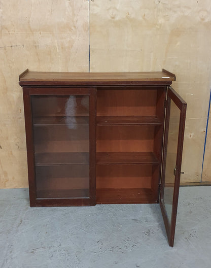 Mahogany Bookcase with Lockable Glass Doors - 103243