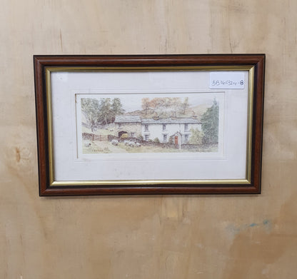 Country Cottage Original Art in Wooden Frame - BB160324-18