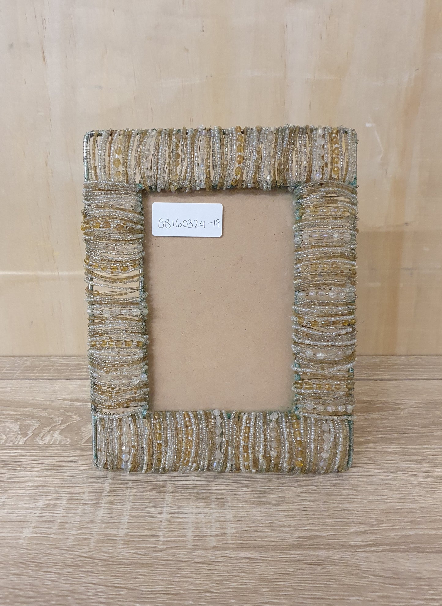 Beaded Wire Picture Frame - BB160324-19