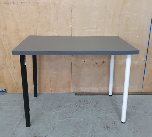 IKEA OLOV Grey Table with Black and White Legs - 104114