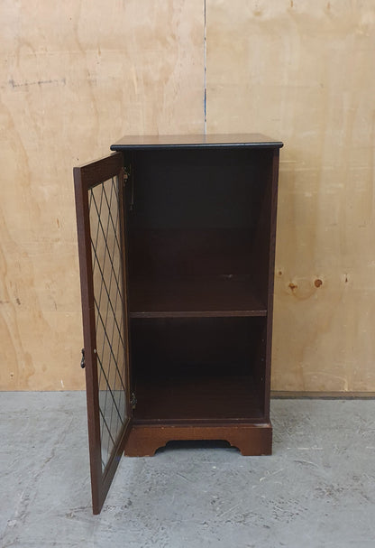 Mahogany Glass Door Cabinet with 1 Internal Shelf - EL104533