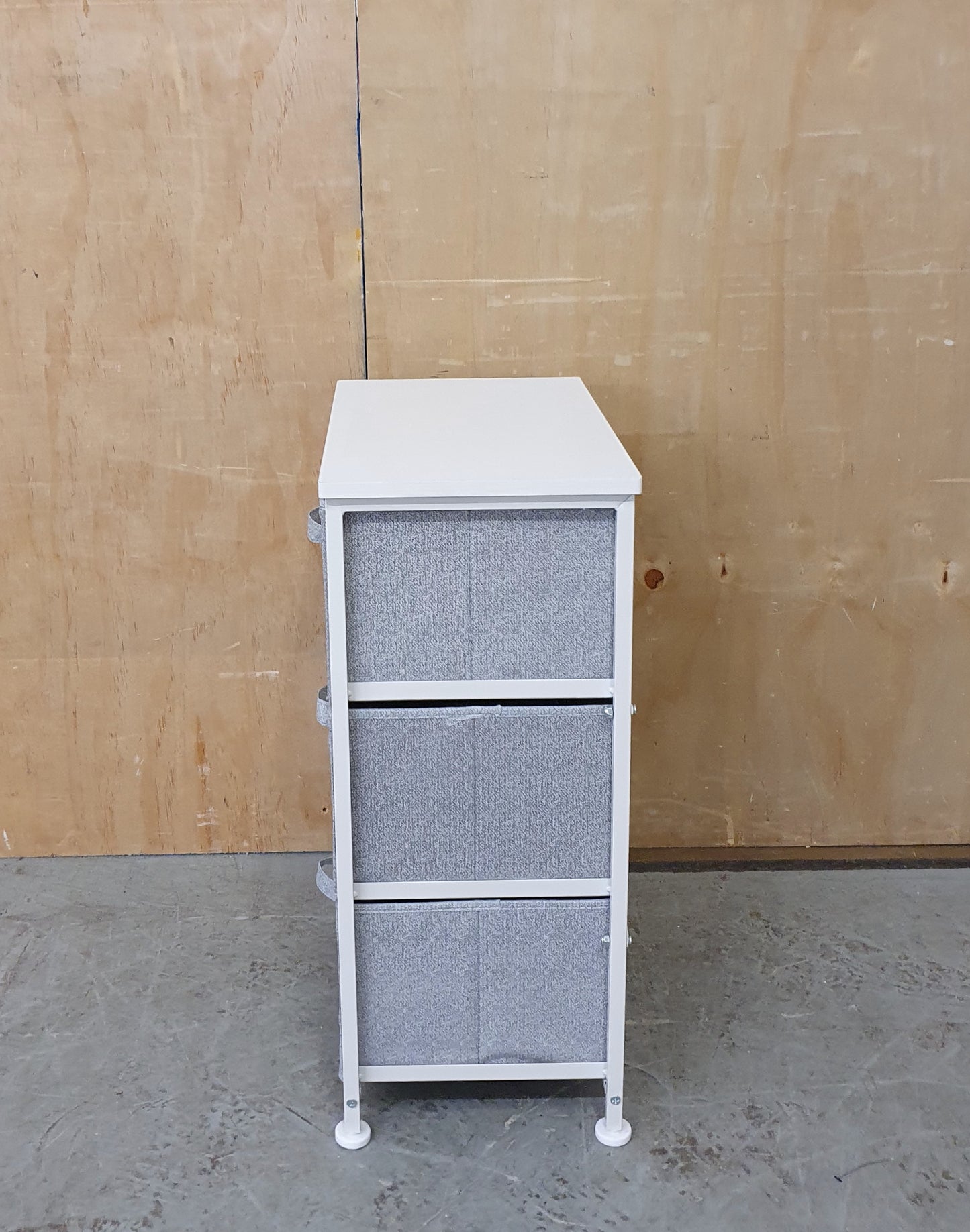 Small 3 Drawer Canvas Chest of Drawers - 104273
