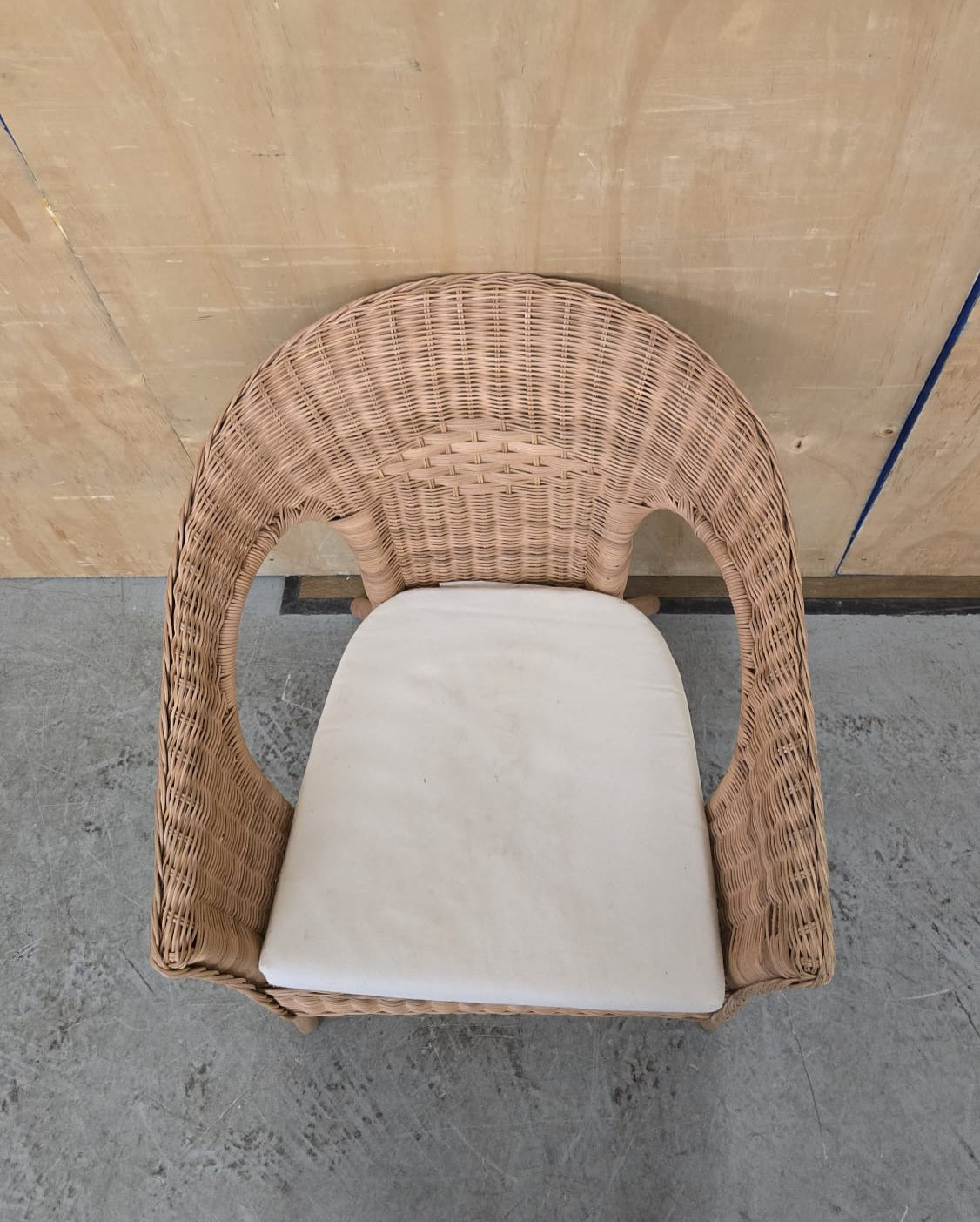 IKEA AGEN Single Rattan Chair with Seat Cushion - 104744
