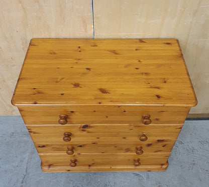 4 Drawer Pine Chest of Drawers - 104877
