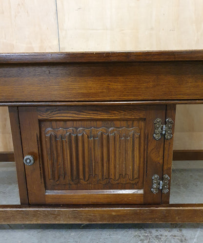 Large Mahogany Coffee Table with Centre Door - EL104936