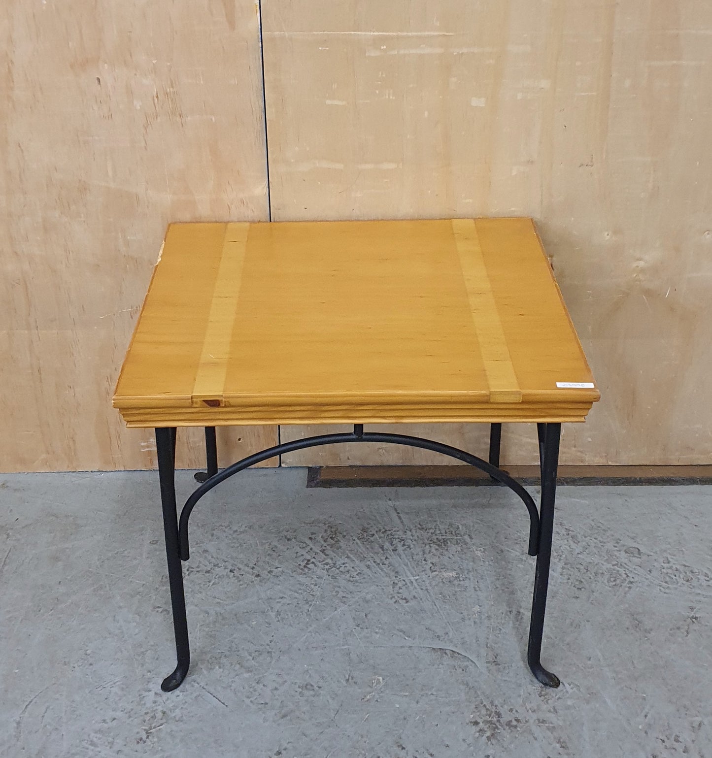 Wooden Top Coffee Table with Black Metal Frame - EL103998