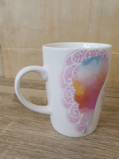 Single Pink/White "The love between mother and daughter is forever" Mug - BB170224-12