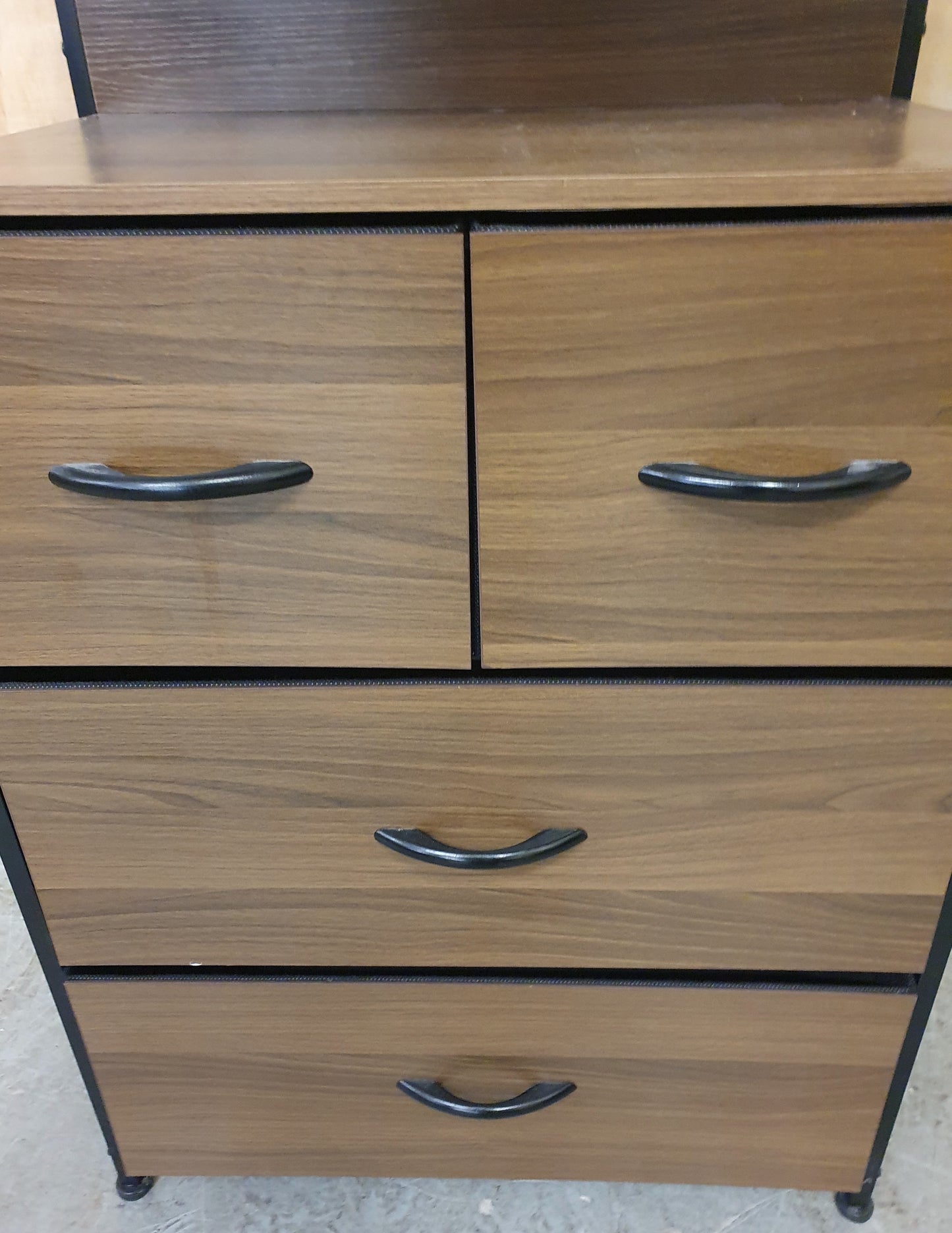 Small Storage Unit with 4 Canvas Lined Removable Drawers - 104779