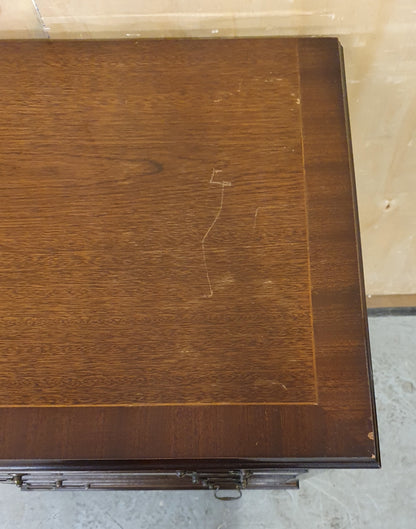 Small Mahogany Cabinet with 1 Door and Open Top Lid - 180925-01