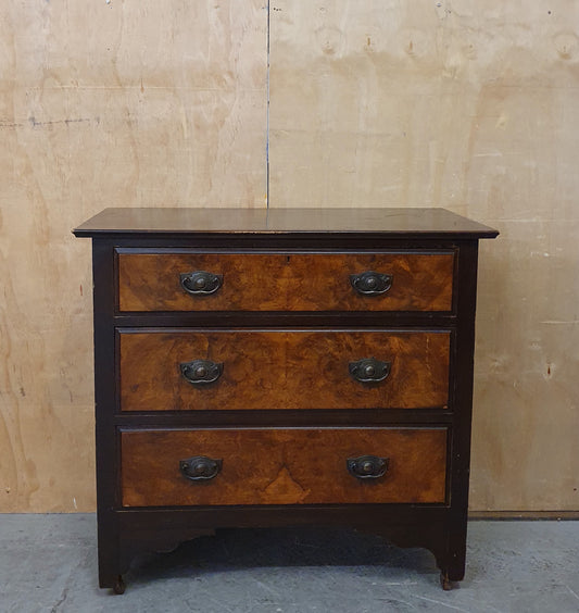 Vintage 3 Drawer Chest of Drawers - 104809