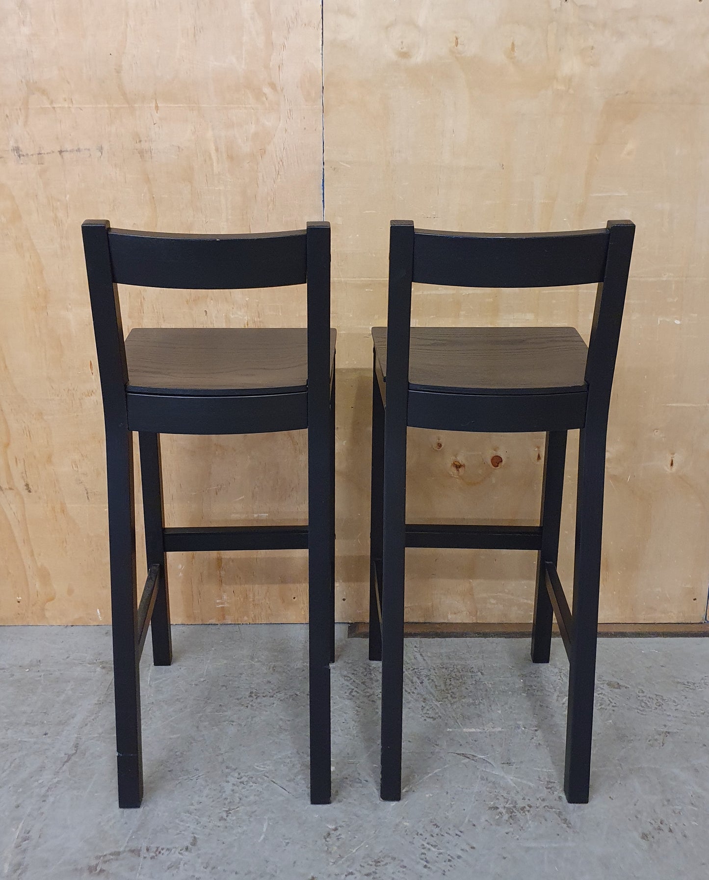 IKEA STENSELE Black High Table and 2 Tall Chairs - 104436 / 104437 / 104438