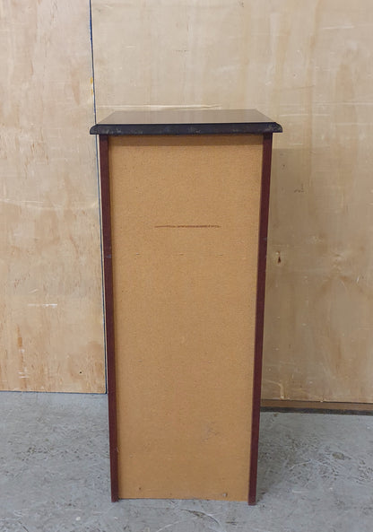 Small Mahogany Cabinet with 1 Door and 2 Internal Shelves - EL104445