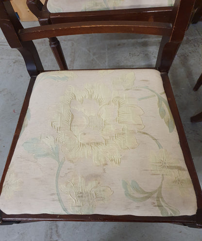5 Matching Antique Mahogany Dining Chairs with Remavable Seats - 104146 / 104147 / 104148 / 104149 / 104150
