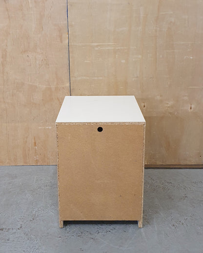 IKEA MALM White Single 2 Drawer Bedside Cabinet - EL103948