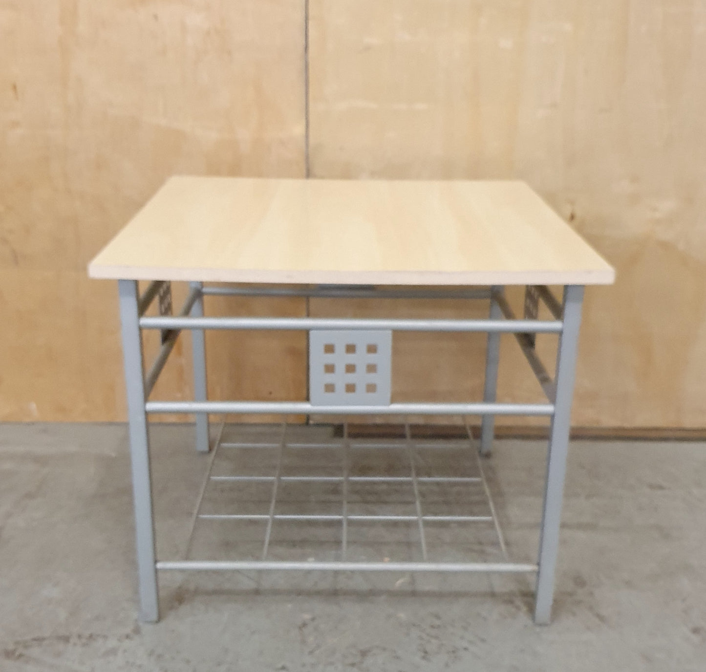 Wood Table Top and Chrome Frame Coffee Table - 104599