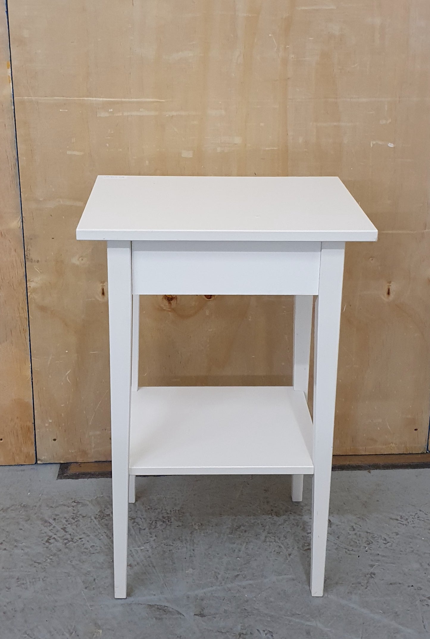 IKEA 2 Tier White Single Bedside Cabinet - EL103120