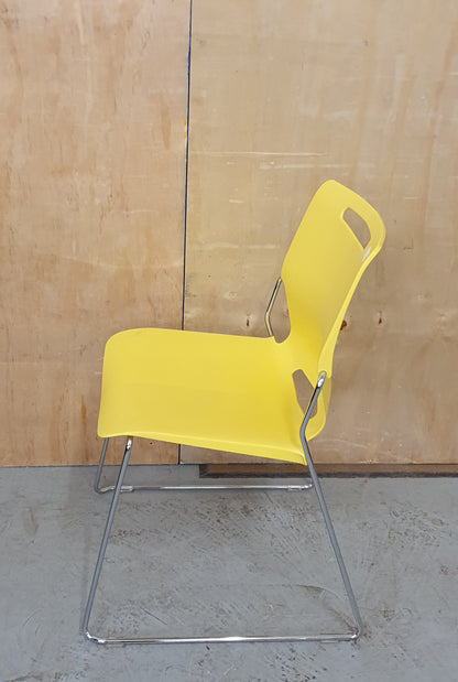 PINEAPPLE TOUCH CHAIR Mustard Yellow Recyclable Polypropylene Seats - P102540