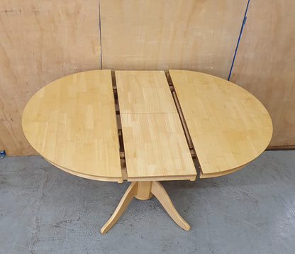 Round Pine Extendable Dining Table - 104415