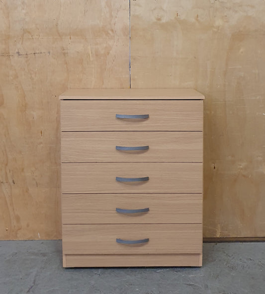 5 Drawer Wood Chest of Drawers - 104866