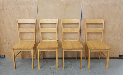 4 Matching Pine Dining Chairs - EL104509 / EL104510 / EL104511 / EL104512