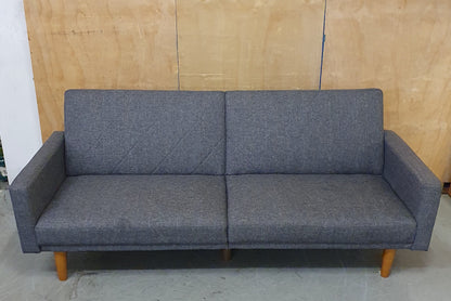 Grey 2 Seater Clik-Clak Sofa Bed - 104868