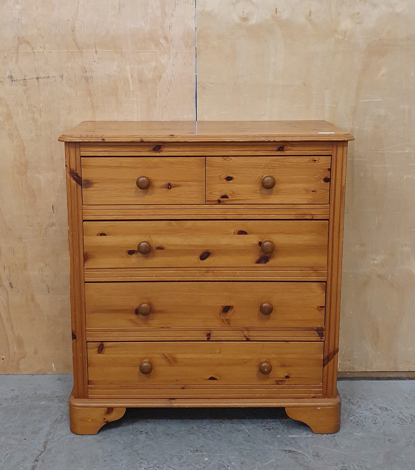 5 Drawer Pine Chest of Drawers - 104798
