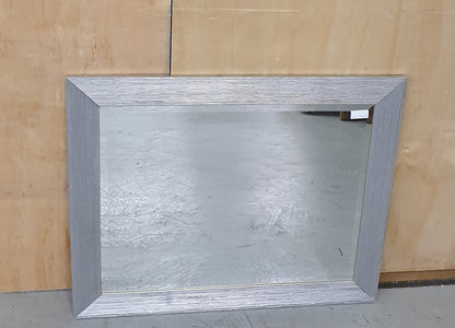 Silver Metalic Square Mirror - EL101613