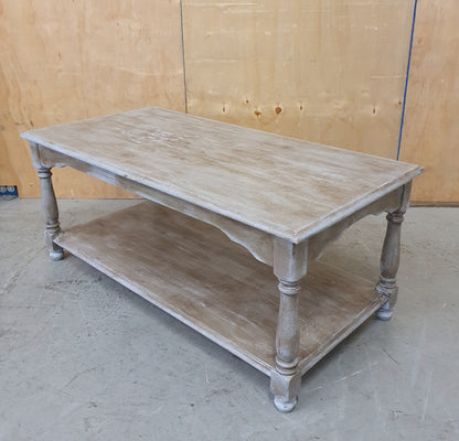 Large Pine Upcycled Distressed Coffee Table - EL104534