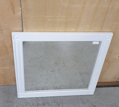 White Square Medium Size  Mirror - EL103080