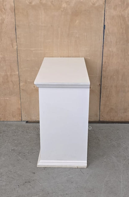 White Wood 4 Drawer Chest of Drawers - 310825-02