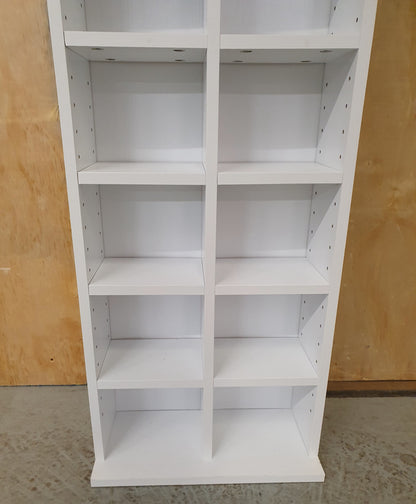 Small White Cubby Hole Shelving Unit - 102955