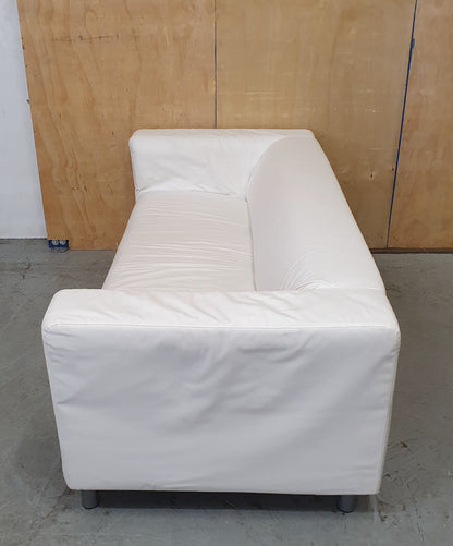 IKEA KLIPPAN White 2 Seater Sofa - 104858