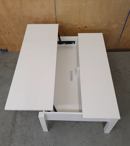 IKEA TRULSTORP Large White Wood Coffee Table with Open Top Section - 104268