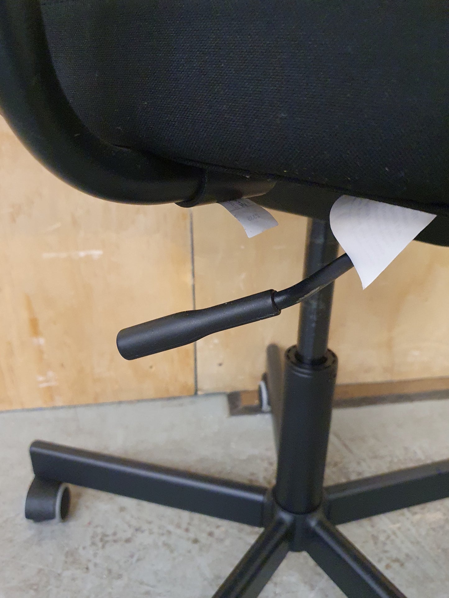 IKEA FLINTAN Black Ergonomic Mesh Back Rest Height Adjustable Office Chair - 103924