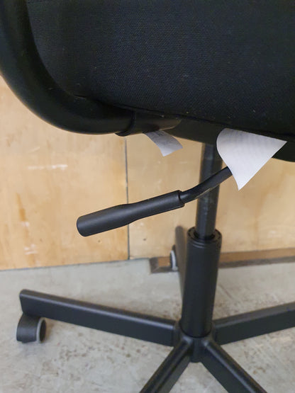 IKEA FLINTAN Black Ergonomic Mesh Back Rest Height Adjustable Office Chair - 103924