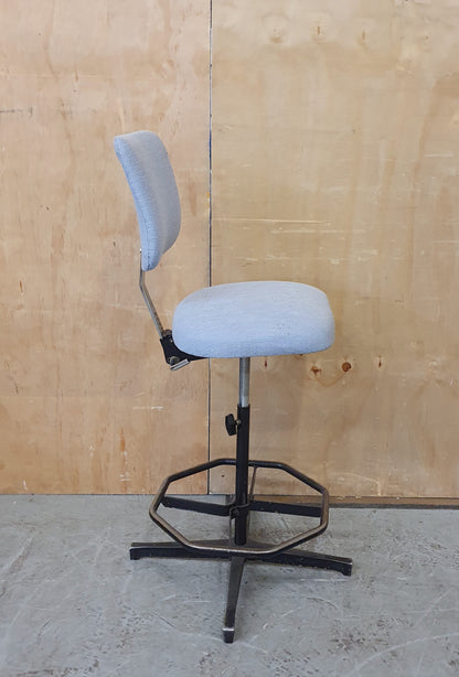 Powder Blue Height Adjustable Office Chair with Metal Frame - EL104275