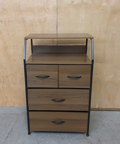 Small Storage Unit with 4 Canvas Lined Removable Drawers - 104779