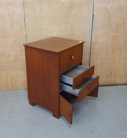 Single Cabinet with 2 Drawers Top Opening Lid and Bottom Storage Area - EL101944