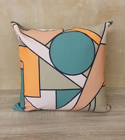 EmeldaMade "The Geometric Series - Orange" Cushion -11024-01