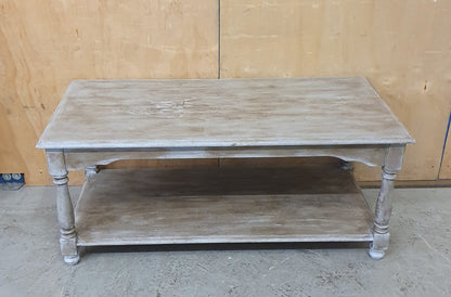 Large Pine Upcycled Distressed Coffee Table - EL104534