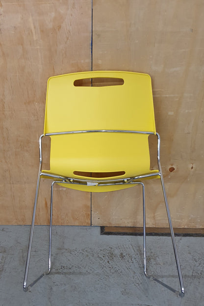 PINEAPPLE TOUCH CHAIR Mustard Yellow Recyclable Polypropylene Seats - P102540