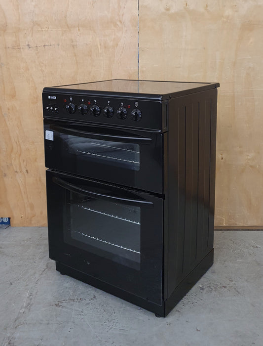 HADEN Black 60cm Ceramic Top Electric Cooker - 080825-01