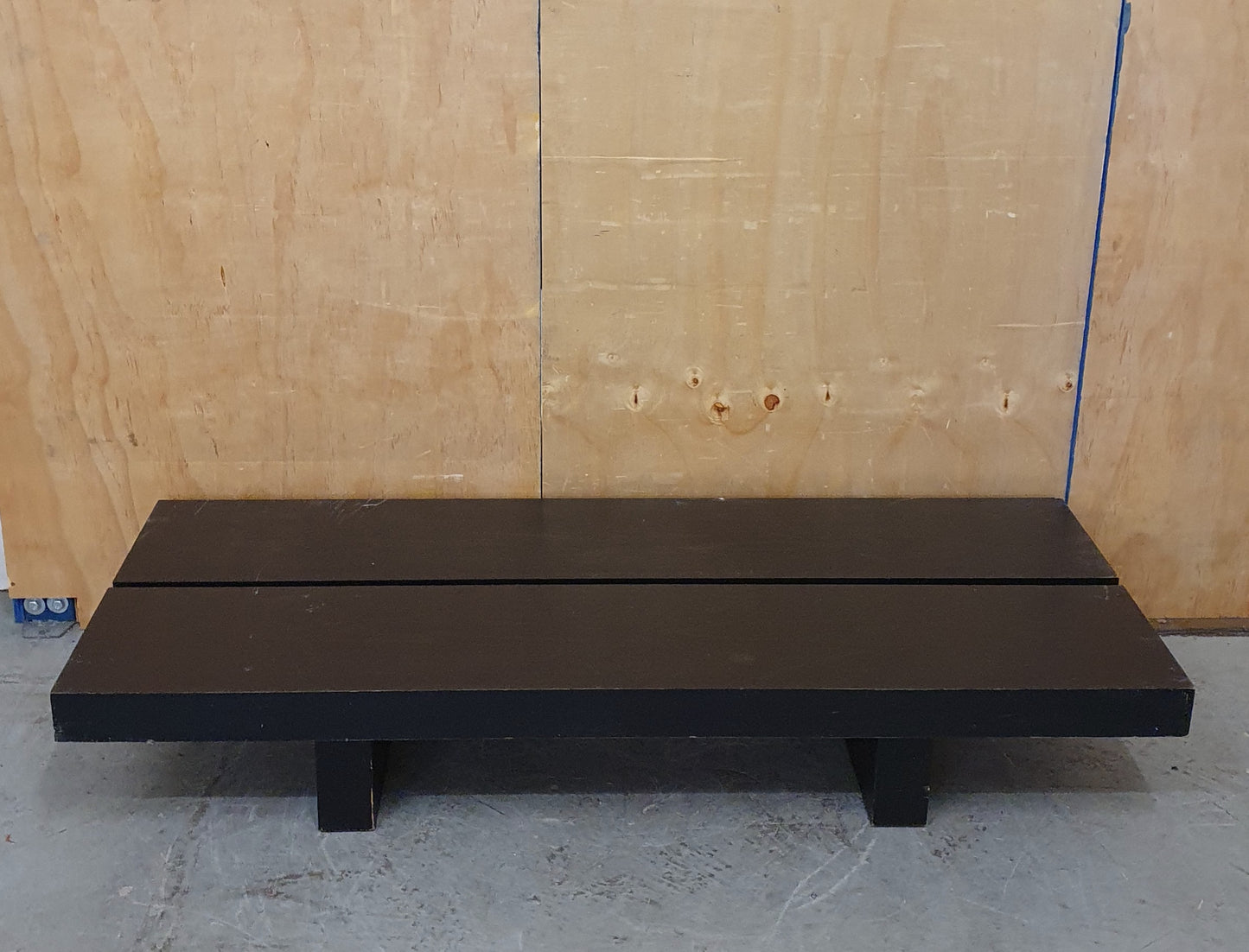 Low Dark Wood Plank Coffee Table - 104950