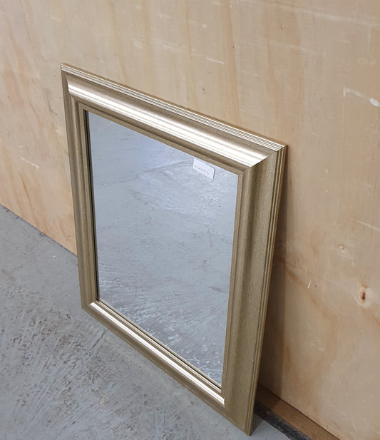 Gold Distressed Square Mirror - EL102813