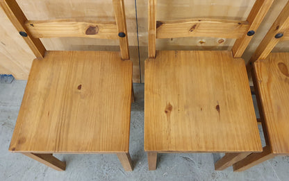4 Matching Wood Dining Chairs - EL104513 / EL104514 / EL104515 / EL104516