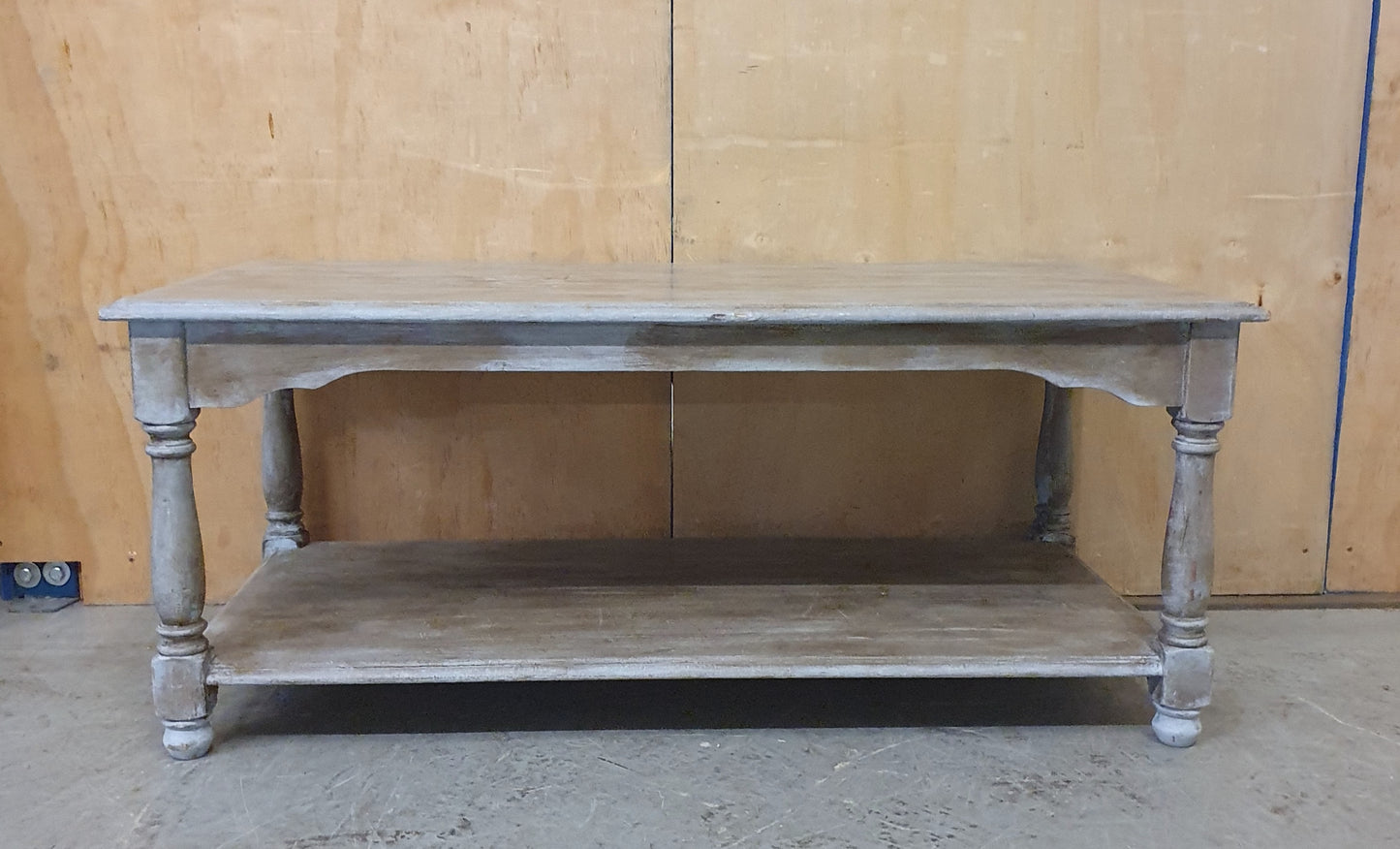 Large Pine Upcycled Distressed Coffee Table - EL104534